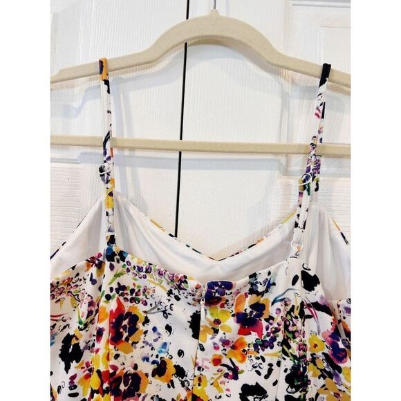 Betsey Johnson Ruffled Hem A Line Dress Floral Print Size 2 - Picture 8 of 8
